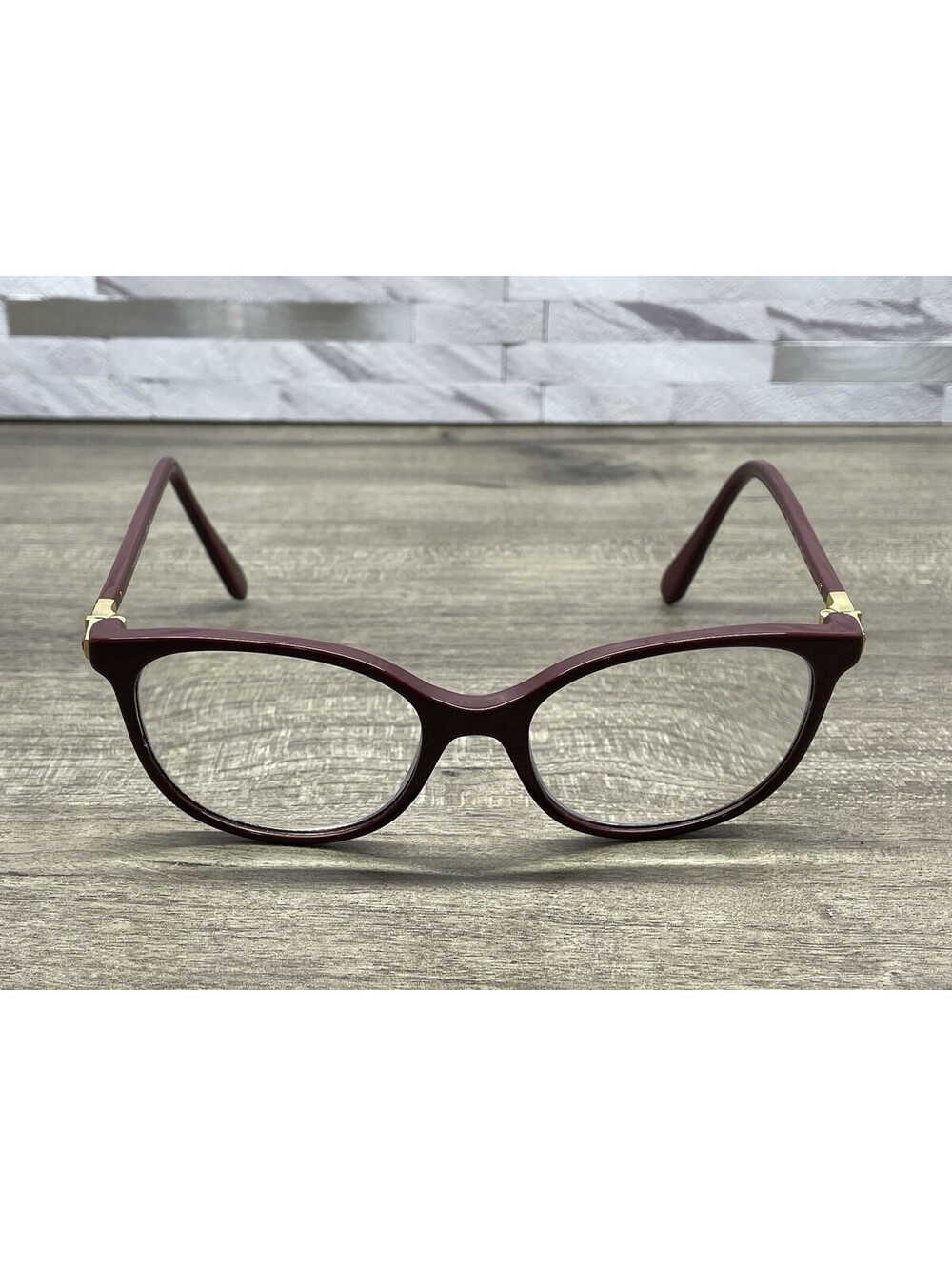 Swarovski Authentic Eyeglasses Frames SK 2002 1008 Maroon / Jeweled 51-17-140 - Picture 2 of 12
